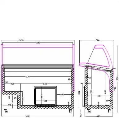 Витрина для мороженого Venus Elegante 56 Crystal (13 смаків) (BQ)010559 фото