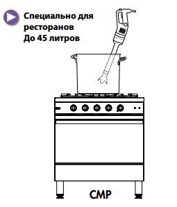 Міксер занурювальний CMP300VV Robot Coupe (ручний) (BUBXBS)011973 фото