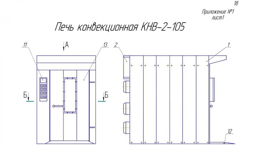 Печь ротационная Кондитерская КНВ-2-К УХЛ МАШ (DY)033758 фото