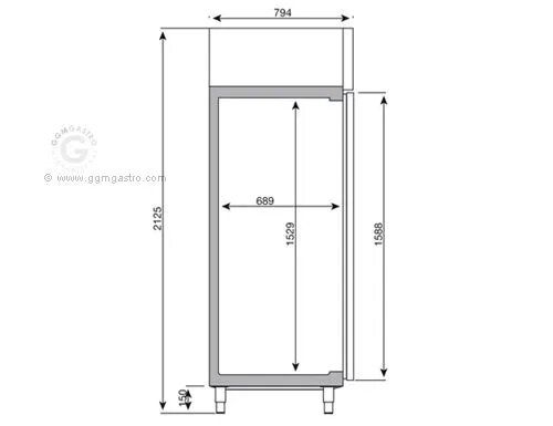 Шафа для риби FEI148T2 GGM Gastro (BI)031863 фото