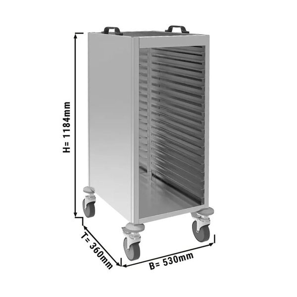 Візок з нержавіючої сталі TWIN100 GGM Gastro (для деко) (BI)053530 фото