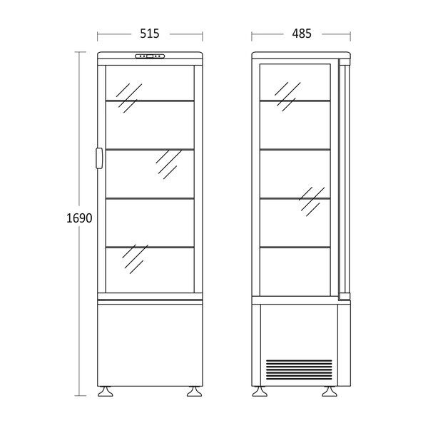 Кондитерська шафа Scan RTC 237 we (BX)057383 фото