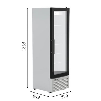 Морозильный шкаф CRF 300 FRAMELESS Crystal (безрамочные двери) (BQ)010579 фото