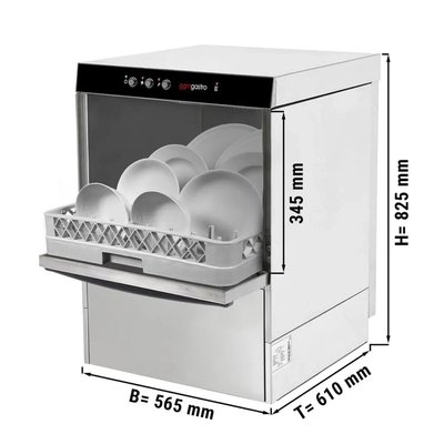 Профессиональная посудомоечная машина GS330E GGM (без помпы слива / с помпой моющего средства) (BI)007325 фото