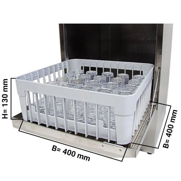 Професійна стаканомийна машина GLS300M GGM GASTRO (з помпою зливу / з помпою миючого засобу) (BI)007326 фото