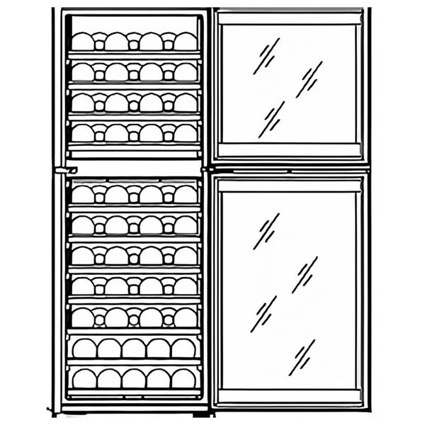 Винный шкаф WKM2001-2 GGM Gastro (холодильный) (BI)007432 фото